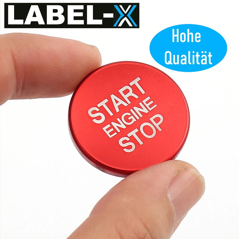 Buton inelar de pornire/oprire LABEL-X, roșu, potrivit pentru A4, A5, A6, A7, Q3, Q5 etc.