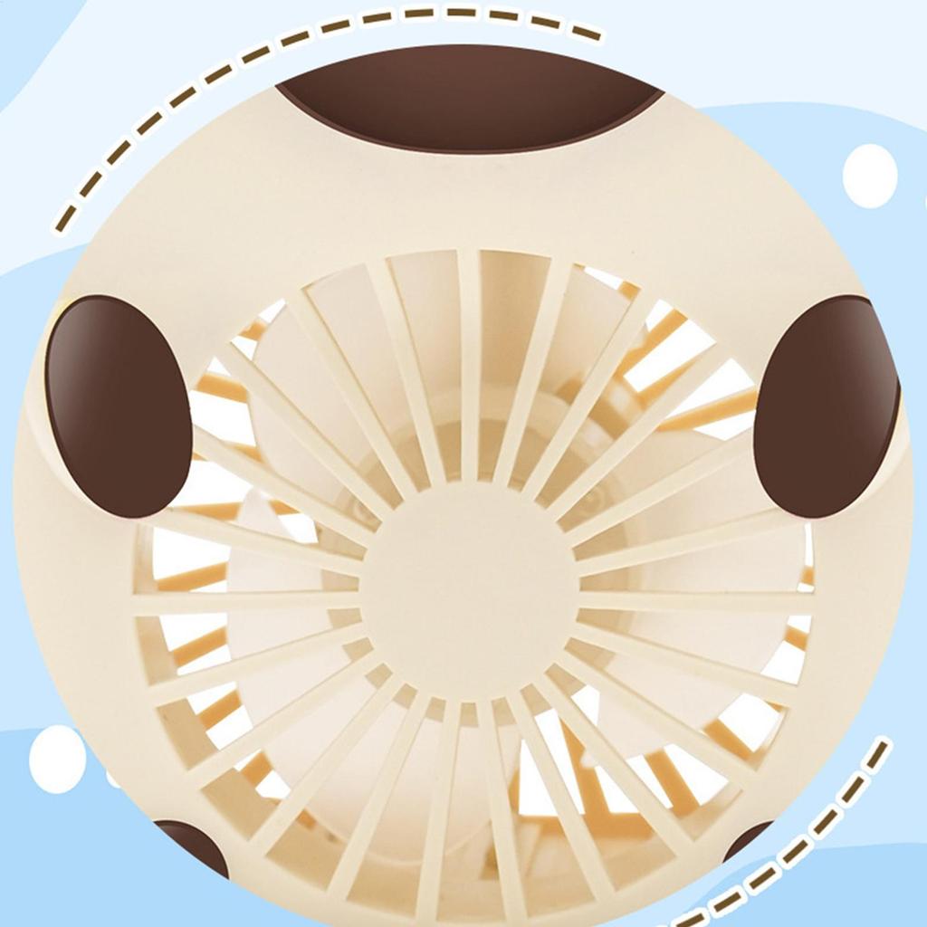 USB Rechargeable Capybara Handheld Fan 3 Speed Adjustable Portable Mini Cooling Fan for Kids Adults Travel Office Home Use
