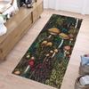 Mushroom Forest Pattern Runner Rug Retro Home Decor Absorbent Floor Mat Non-slip Carpet for Entryway Hallway Living Room Bedside