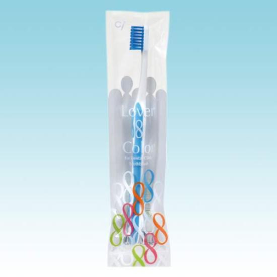 Ci Lover8 Rubber Eight Colored Toothbrushes x 30 Ci Medical Professional Use Bulk Purchase brushes, [Dental Only]