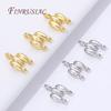 18K Gold Plated 2-row Connectors For Jewelry Making,Brass Connectors For Bracelets Accessories,DIY Necklaces Findings