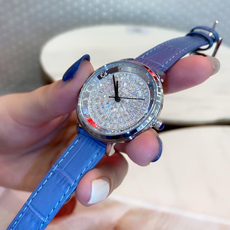 Watch Gypsy Star Diamond Luxury Fashion Leather Rhinestone Waterproof High-End Women'S Watch