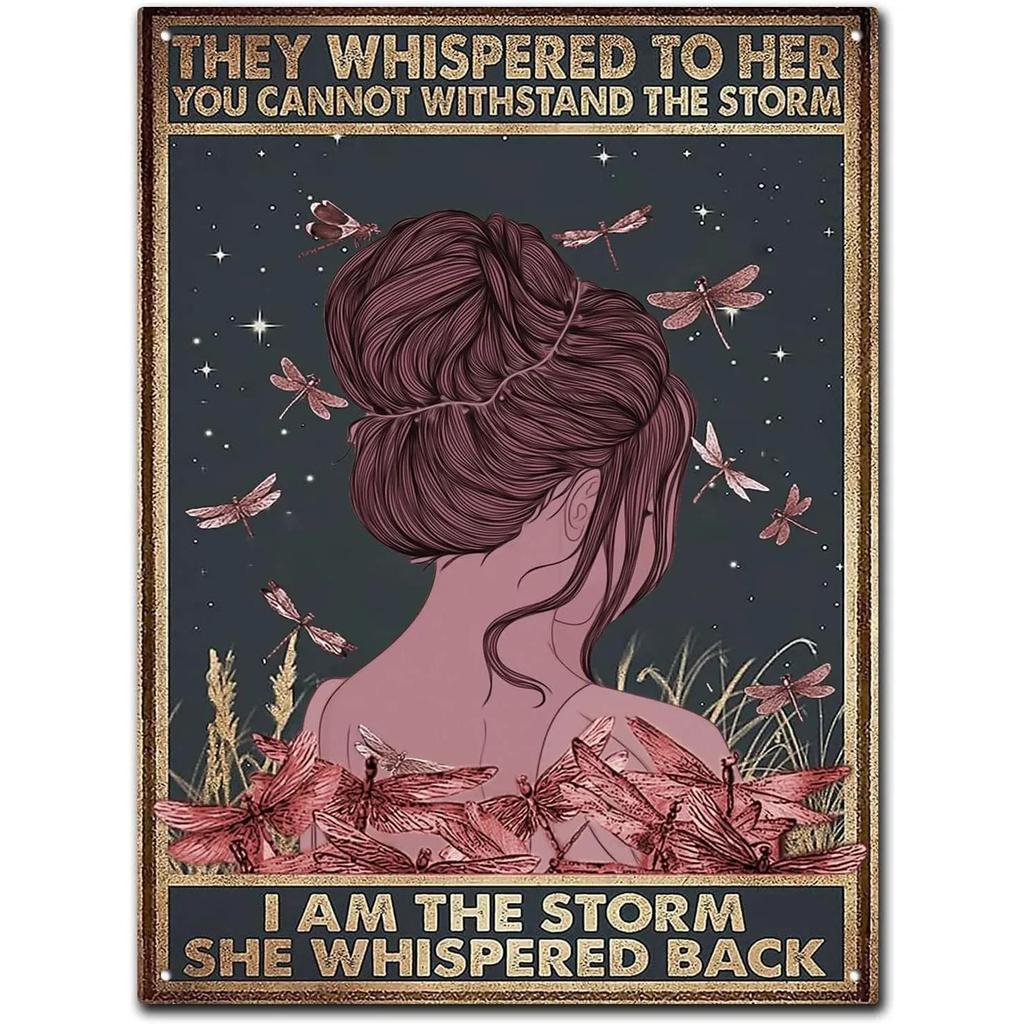 I Am The Storm Plaque Metal Tin Signs Wall Decoration Vintage Art Posters Iron Painting for Man Cave Home Cafe Garden Club Bar