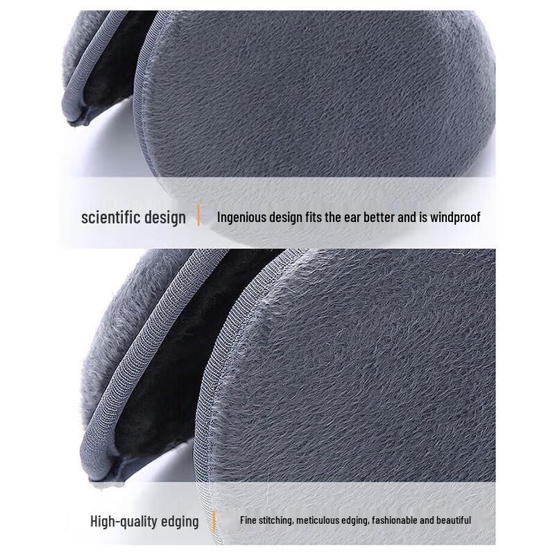 HaoGongBang Winter Thickened Behind-the-Head Earmuffs