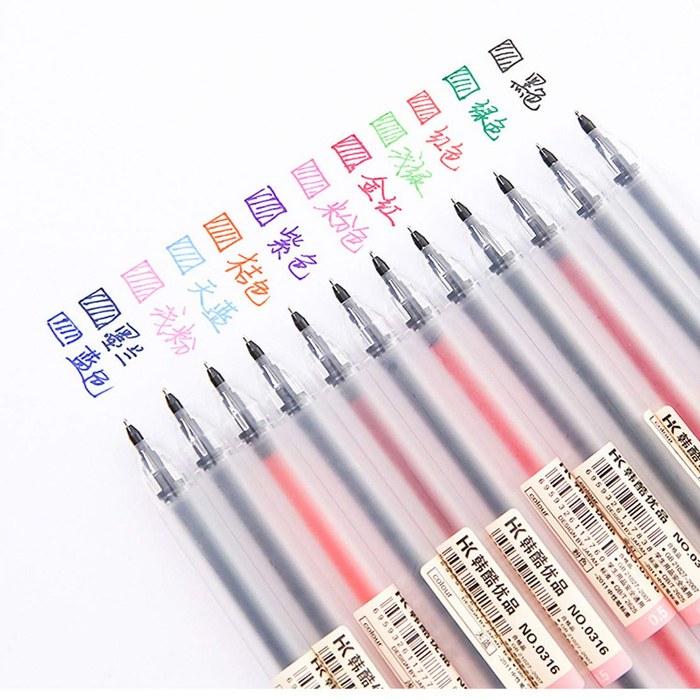 Sencoo 12-Pack Premium Gel Ink Pens, Fine Point 0.5mm, 12 Count (Pack of 1)