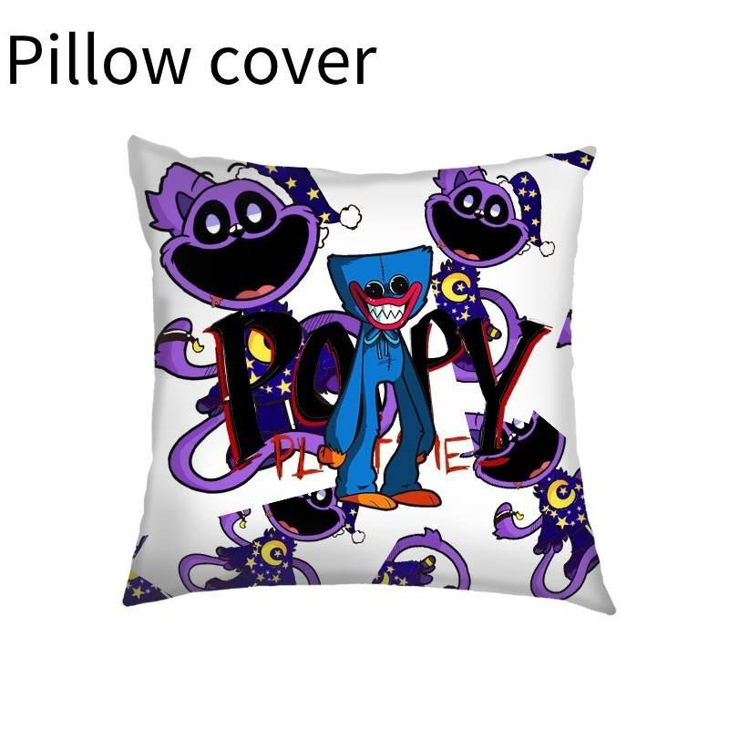 Cartoon Stern Benutzerdefiniertes Logo Zuhause Sofa Quadratischer Kissenbezug 35x35 Geometrisch Abstrakt Rot