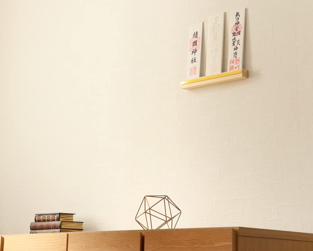 Modern Shinto Shrine [Gold Line] Gold Three-Shrine Wall Hanging