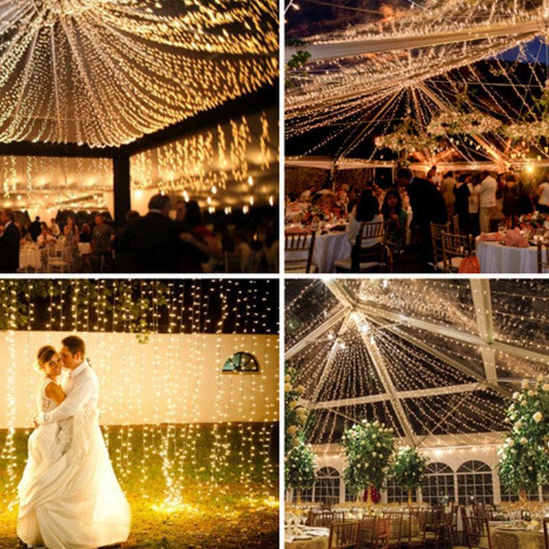 LED String Lights Outdoor Starry Sky Decoration, Colorful Christmas Holiday Wedding Flashing Lights, Bare Light String.
