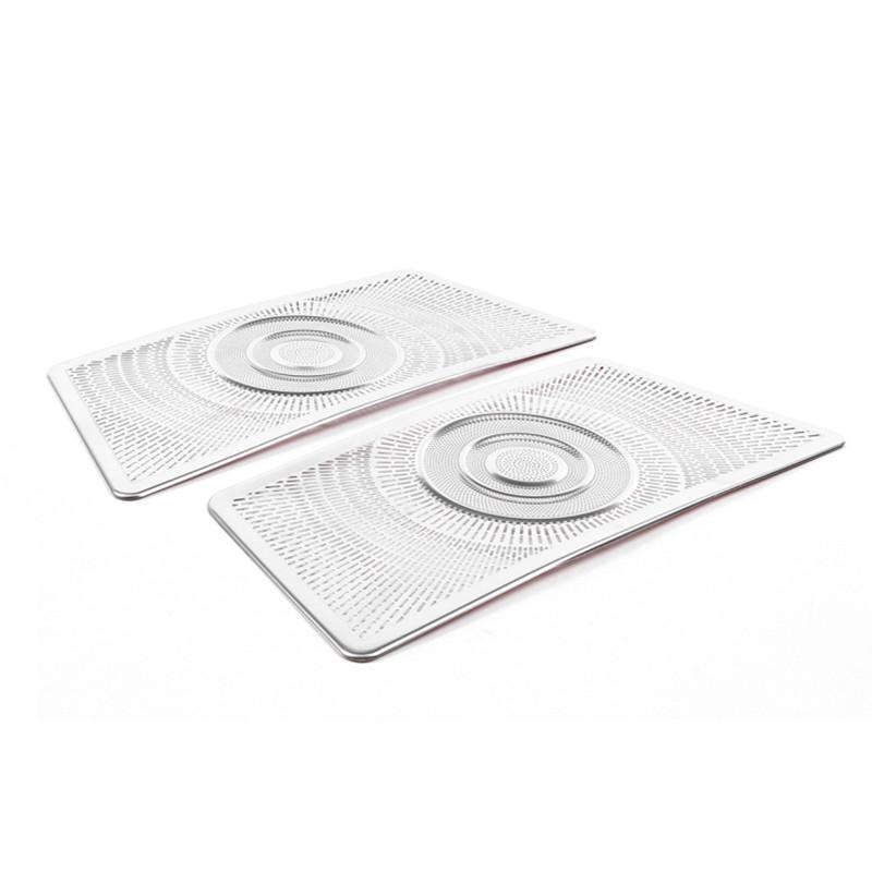 

Для Mercedes Benz S Class W223-2023 автомобиль из сплава под сиденьем кондиционера переменного тока, вентиляционная розетка, накладка, наклейка, авто серебряный