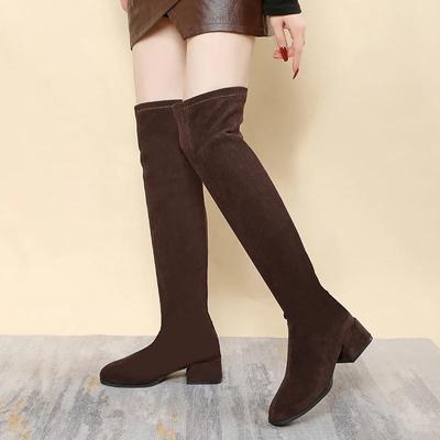 Modă 2024 Pantofi de Damă de Înaltă Calitate Pantofi Slip-on Cizme de Damă Modă Vârf Ascuțit Cizme Moderne Femei Vânzare Fierbinte Mărimi Mari Cizme Peste Genunchi