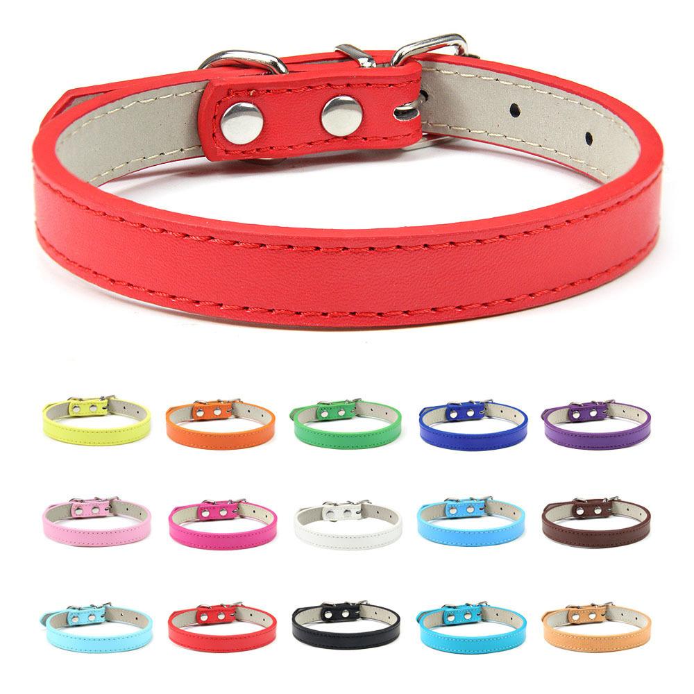 Strictly selected PU leather collar small and medium dog collar 2024 pet collar accessories cat collar