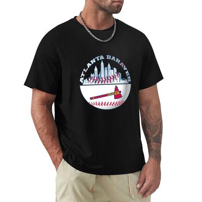 Atlanta Baseball Distressed Game Day Brave T-Shirt Quick Drying Shirts Graphic Tees Mens Graphic T-shirts Hip Hop