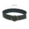 Pin Buckle Waist Belt with Rivet Adjustable Waist Belt for Women Jean Skirt Coat
