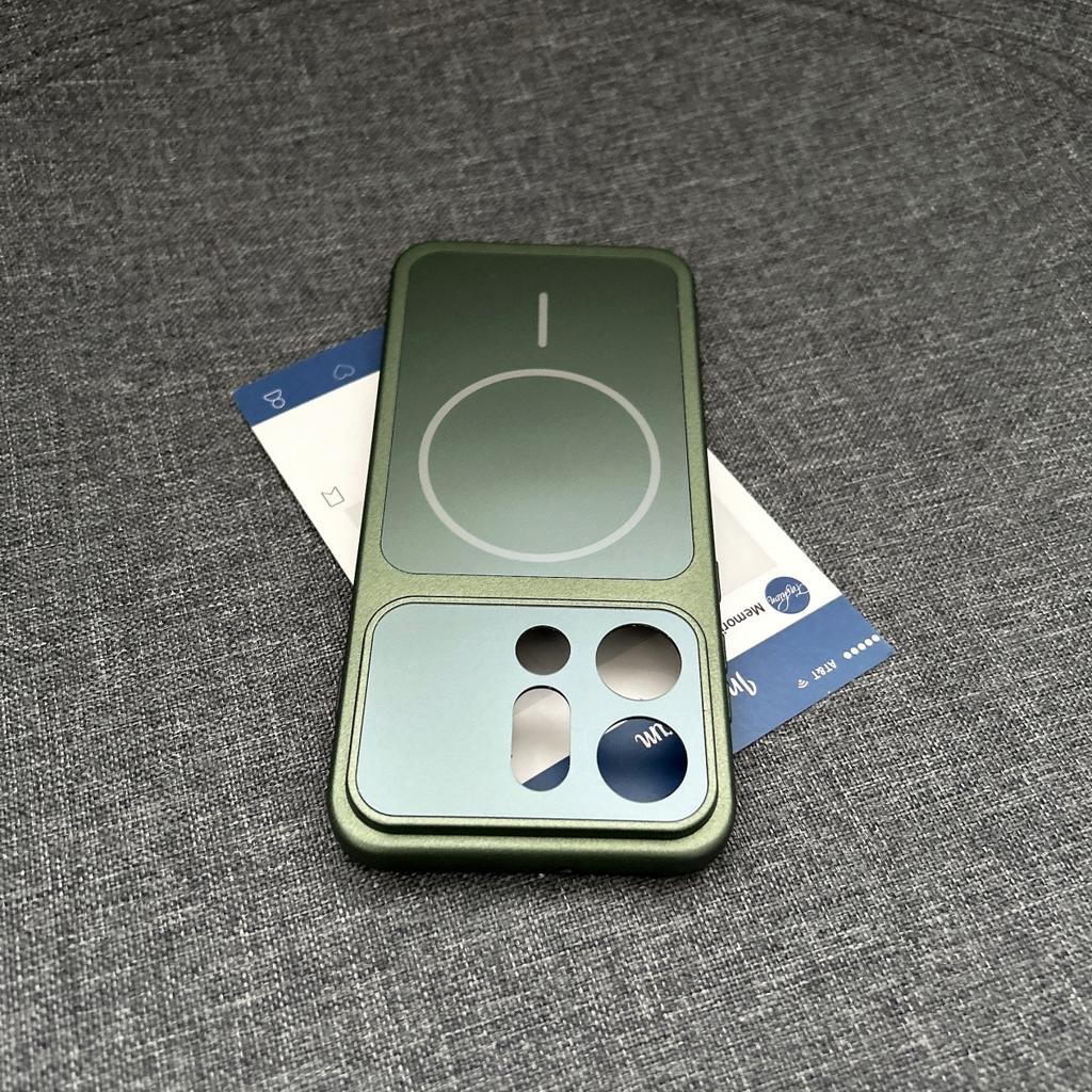 Custodia Rigida AG Satinata con Bumper per Magsafe Magnetica per OPPO Find X9 Pro Ricarica Wireless Antiurto Cover Posteriore Opaca