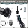 Hatteker 8-in-1 Hair Trimmer Set Multi-Function Men's Retro Hair Clipper Electric Shaver Nose