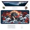Oriental Dragon Cloud Wave Plum Blossom Design Large Size Game Desk Mat Natural Rubber Nonslip Esports Mouse Pad For Laptop
