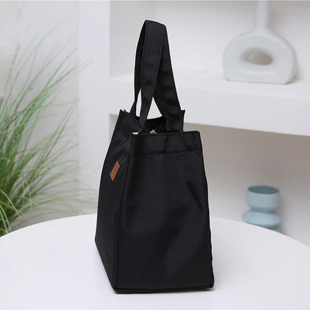 Large Capacity Lunch Bag With Aluminum Foil Insulation For Work, Simple And Practical Top Handle Bag Insulated Lunch Bag Picnic