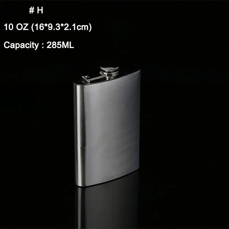 Portable Stainless Steel Liquor Flask for Wine Alcohol Whiskey 1-10oz