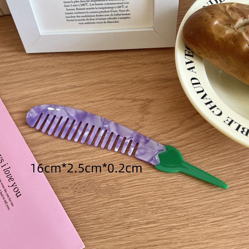 1PC Cute Creative Cartoon Anti-static Acetate Hair Comb Lovely Hair Care Hairdressing Combs Head Massage Hairbrush Tool Accessor