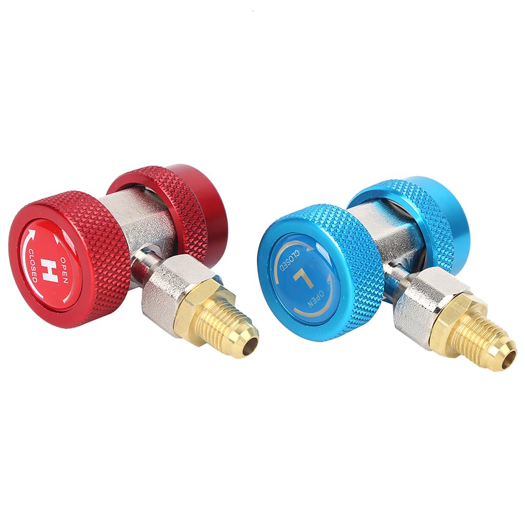 High and Low Pressure Air Conditioning Quick Connector Coupler Adapter Refrigerant Fittings