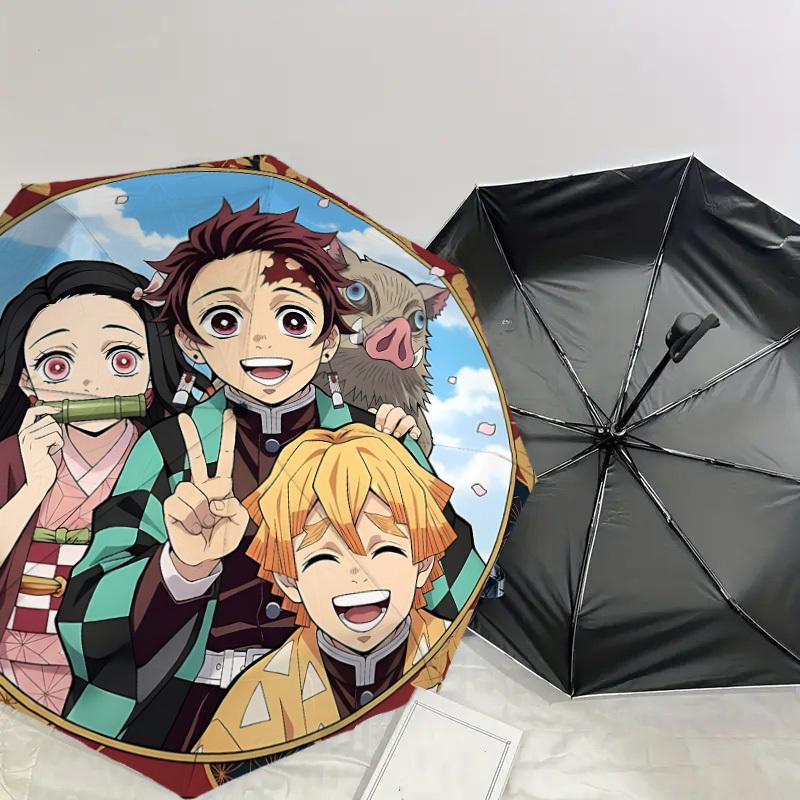 1PC Anime Characters Umbrella-8-Rib Reinforced, Automatic Open, Lightweight & Durable, Cute Fashion Accessory for Outdoor-P2707