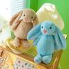 25cm Long Ear Soft Stuffed Bunny Doll  Cute Rabbit Plush Toy  Sleeping Toy Girls Kids Baby Plush Birthday Gifts