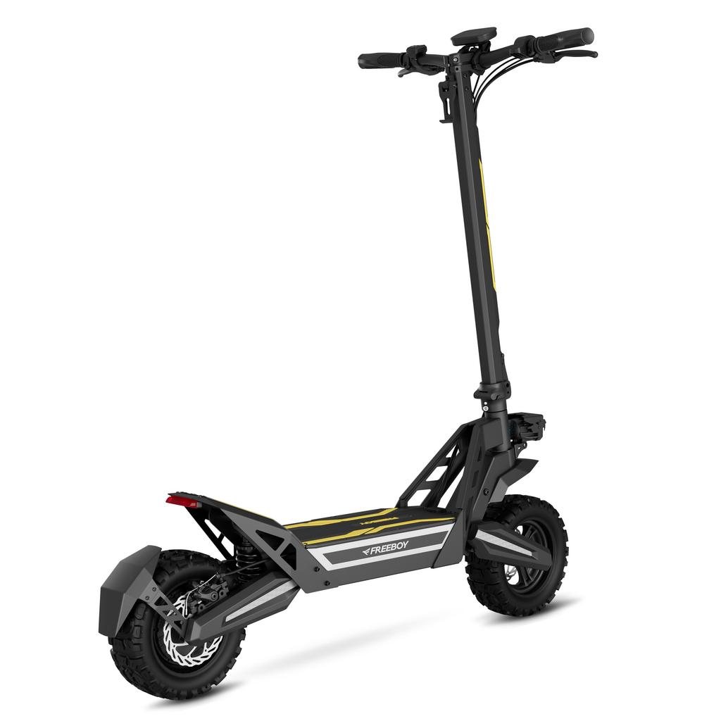 FREEBOY J2MAX Foldable Electric Scooter, 48V 18.2Ah Battery, Full Suspension