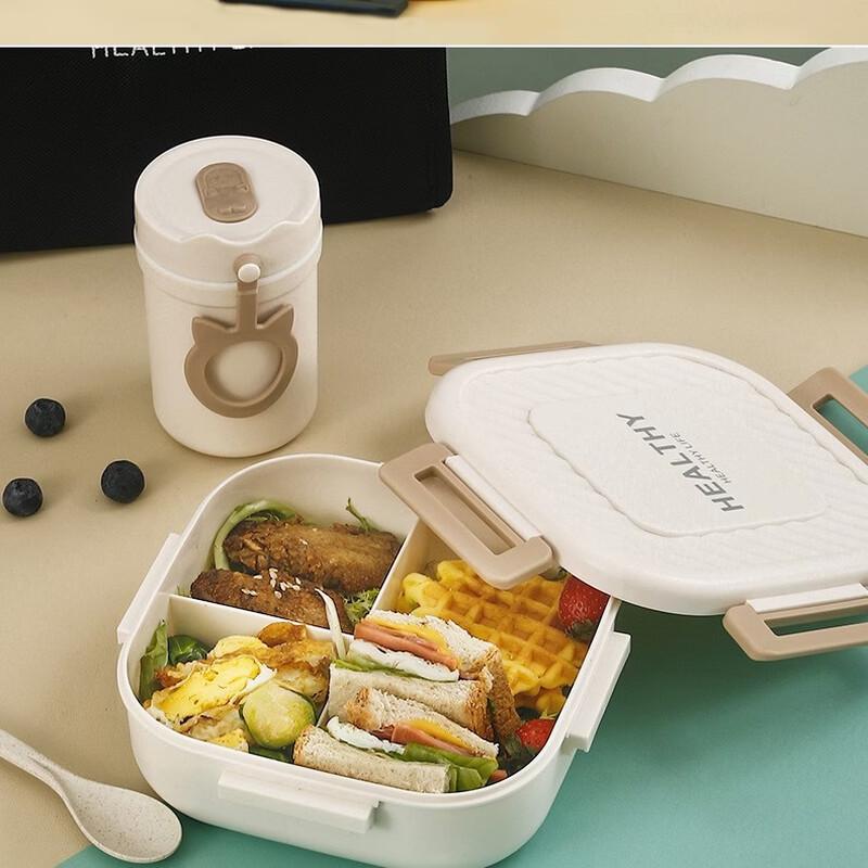 ZHISI Square Plastic Bento Lunch Box