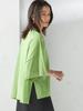 SHIPS for women 18G Filmy Cotton Wide POV 316320487 Green2 One Size S/S
