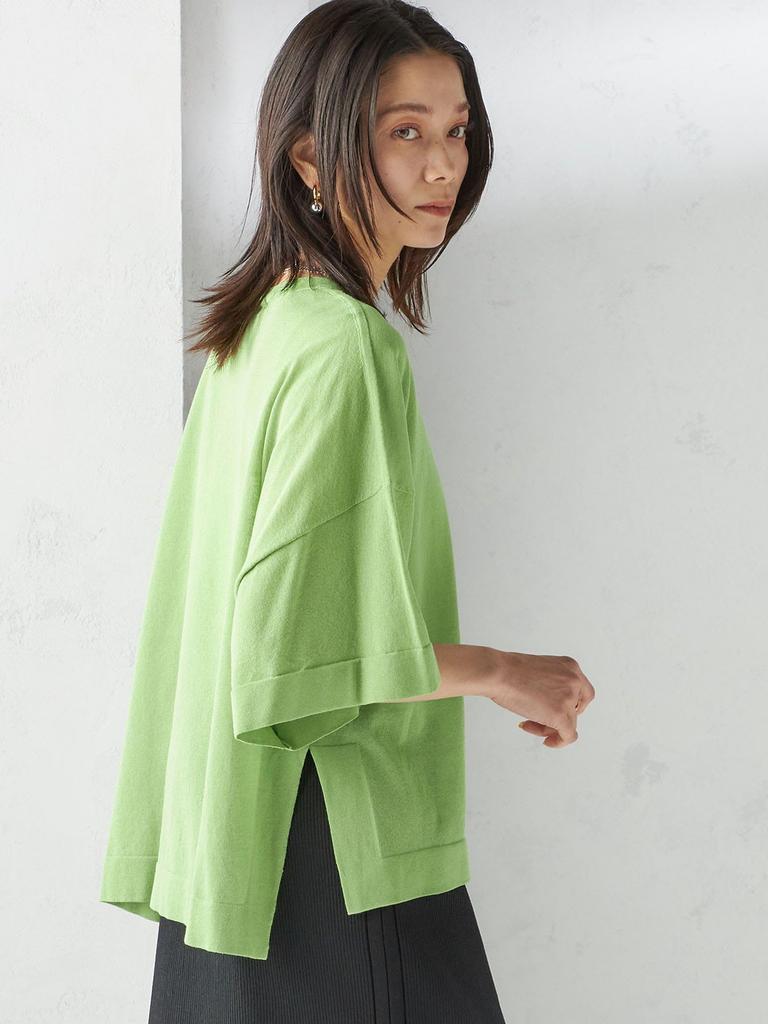 SHIPS for women 18G Filmy Cotton Wide POV 316320487 Green2 One Size S/S