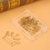10pcs Crown Shape Paper Clips Bookmark Marking Document Organizing Clip Stationery Supplies
