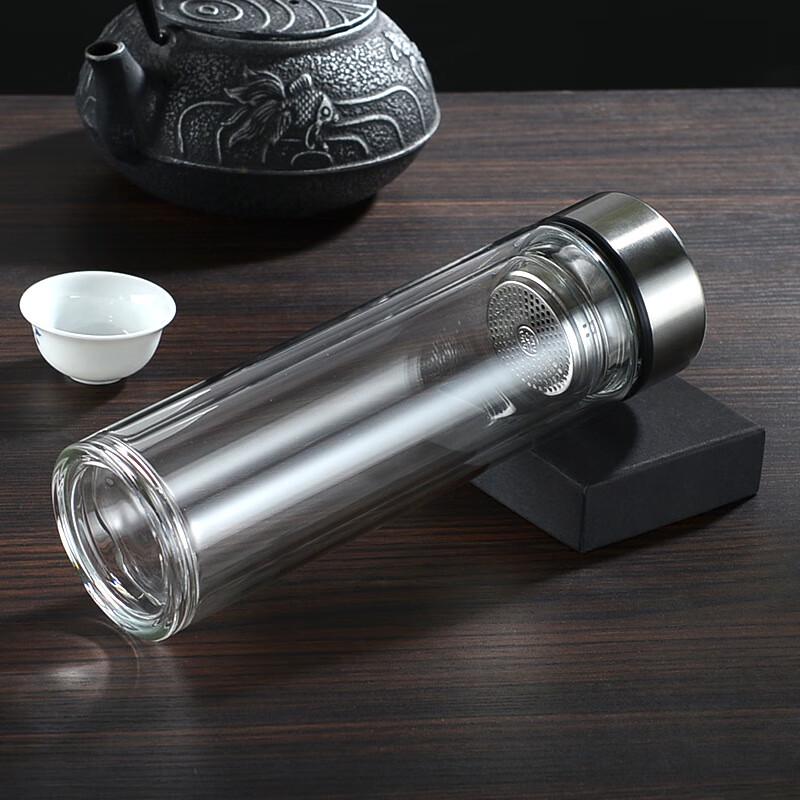 Shangqi Smart Temperature Double-Layer Glass Water Bottle