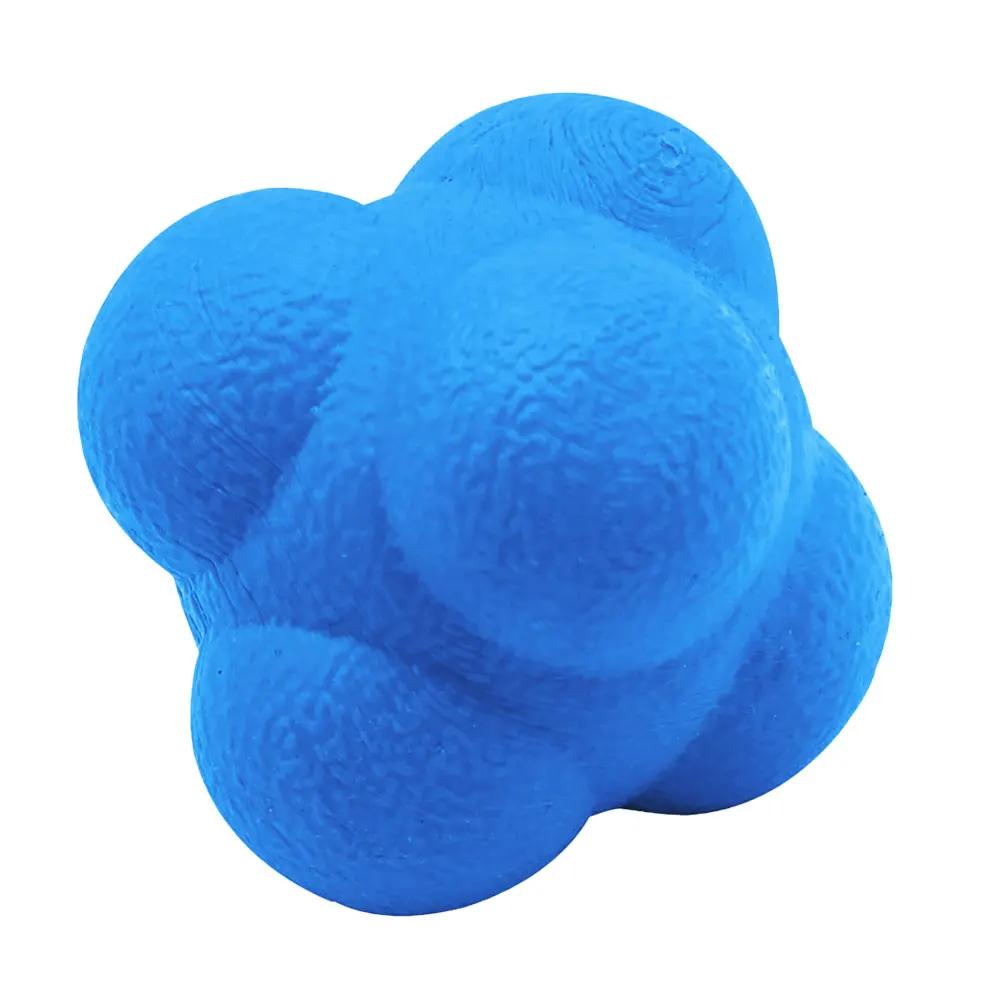 Hexagon Reaction Ball Professional Speed Agility Coordination Reflex Workout Fitness Training TPR Ball for Child Adult
