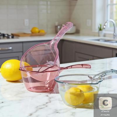1Pcs Household Durable Water Ladle, Thickened Transparent Plastic Water Scoop, Kitchen Tools