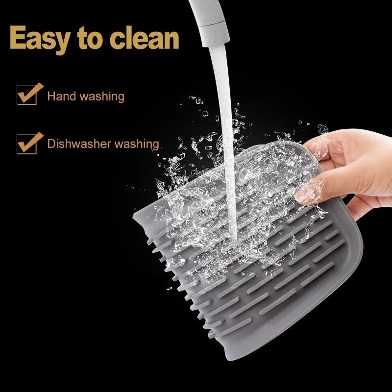 New Kitchen Tableware Tray Multifunctional Mat Rectangular Coaster Silicone Drain Tray Fruit and Vegetable Non Slip Storage Tray