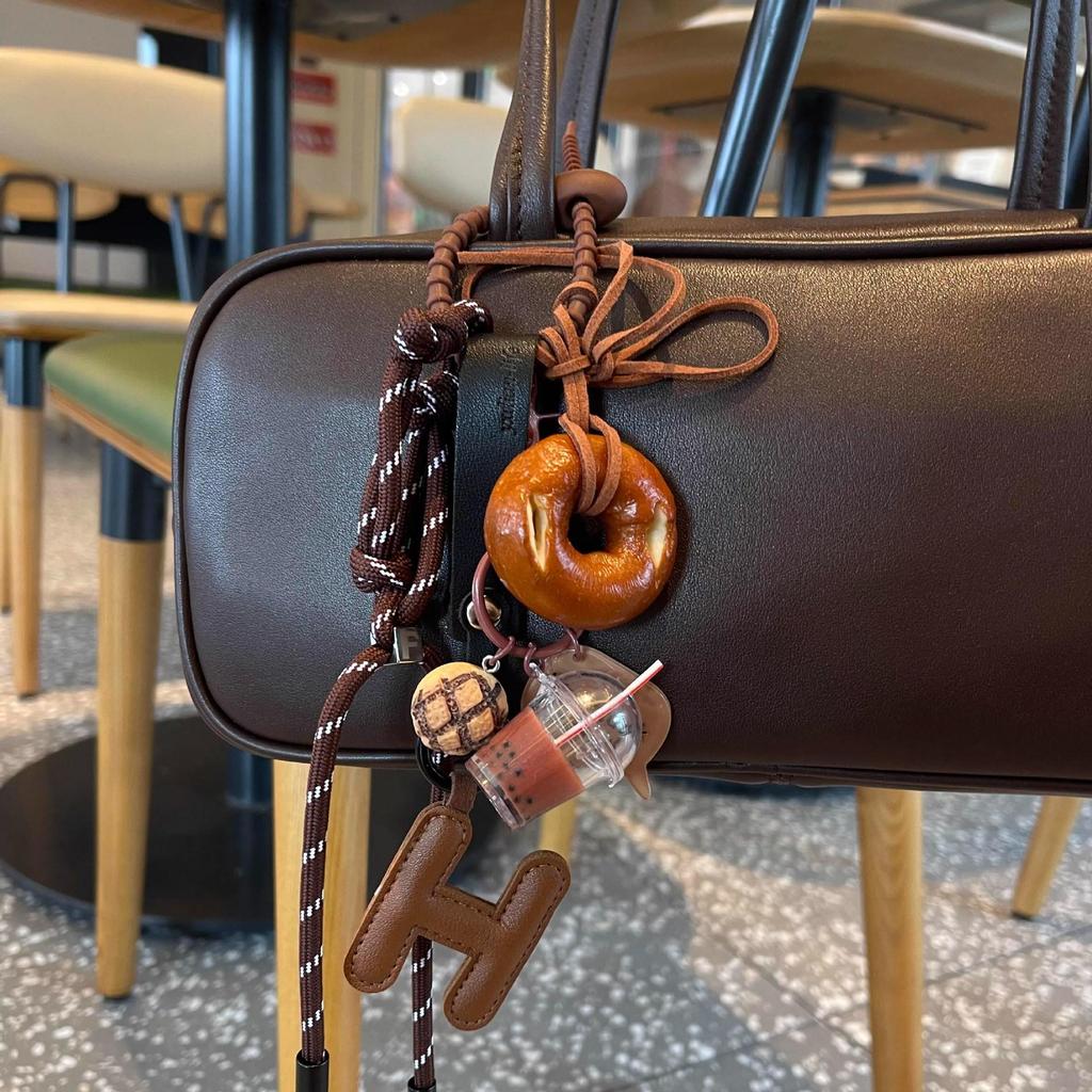 Lye Series Bagel Bag Keychain Pendant & Lanyard Accessory