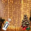 Weihnachtslichterketten Vorhang Girlande Frohe Weihnachten Dekorationen Für Zuhause Weihnachtsdekorationen Xmas Geschenke Navidad   Jahresdekoration