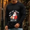 Men's Christmas Casual Long Sleeve Neck T-Shirt