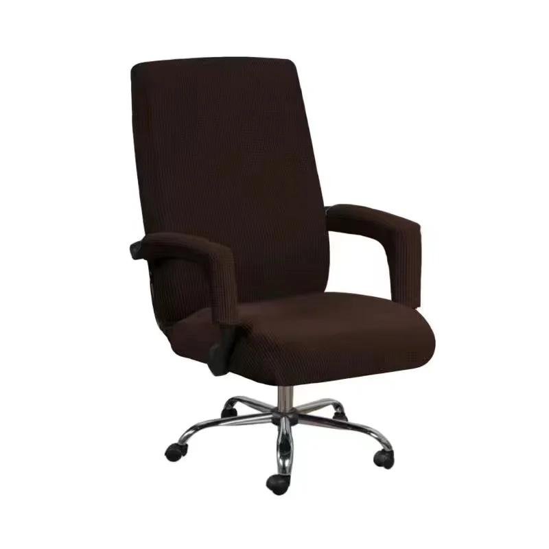 Solid Color Office Chair Cover Elastic Printed Rotating Armrest Lifting Computer Seat Covers Anti-dirty Decor Chair Protectors