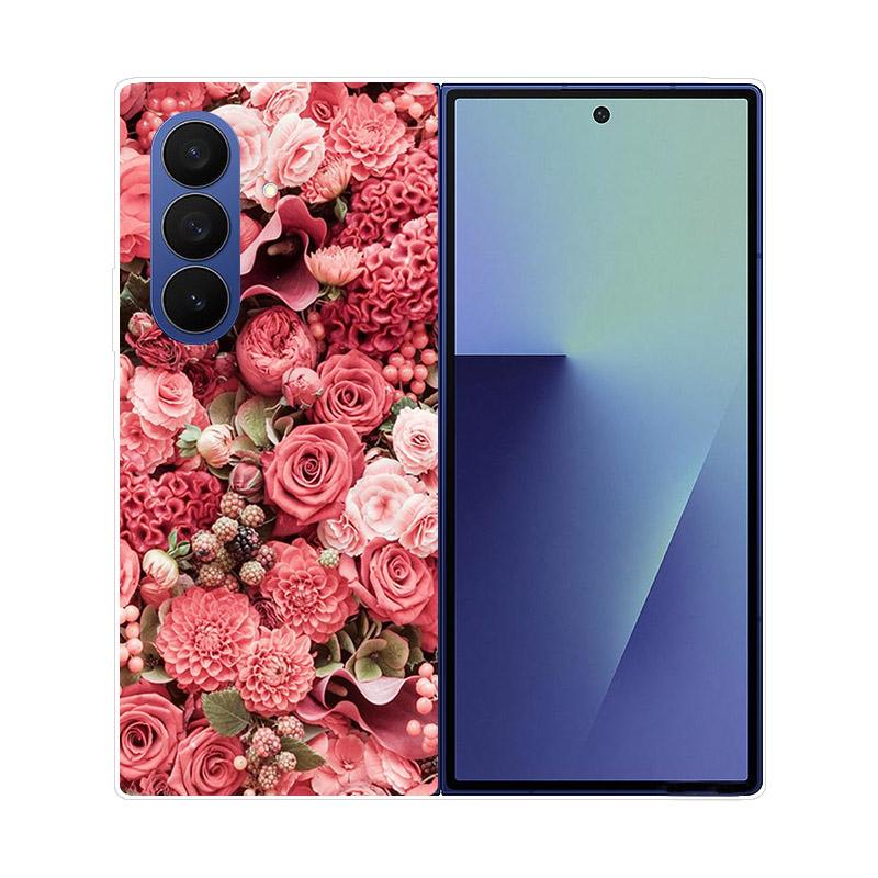 For Samsung Galaxy Z Fold 7 6 5 4 3 2 Case Transparent Protective Back Cover Hard PC Shell For Samsung Z Fold7 Fold6 Fold5 Etui