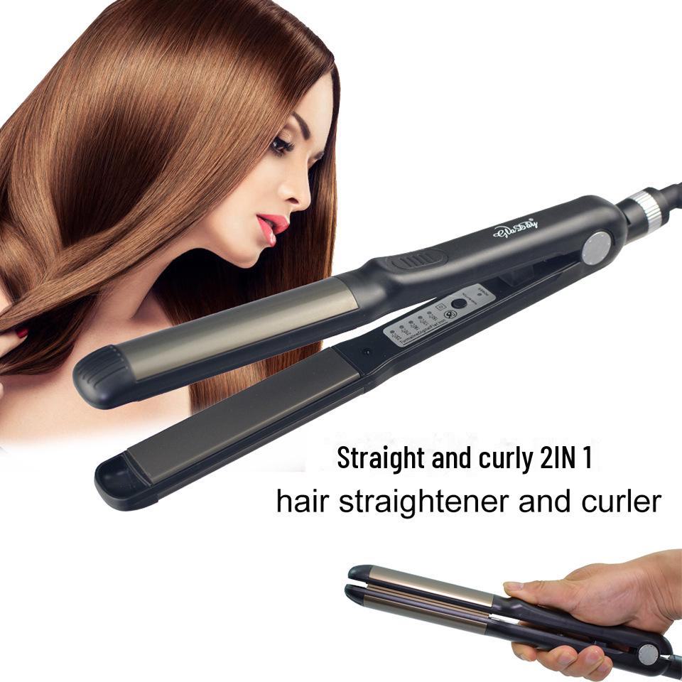 Multifunctional Hair Styling Tool: Curl and Straighten Without Damage – Perfect for Bangs and Perms