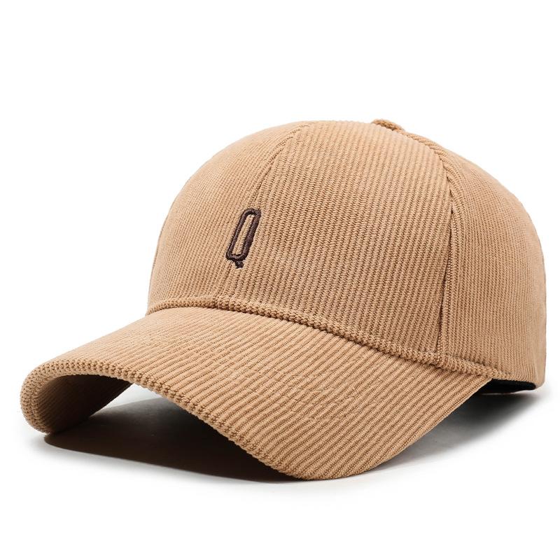 Autumn Winter Corduroy Baseball Cap Women Retro Cap Men Outdoor Hard Top Cap