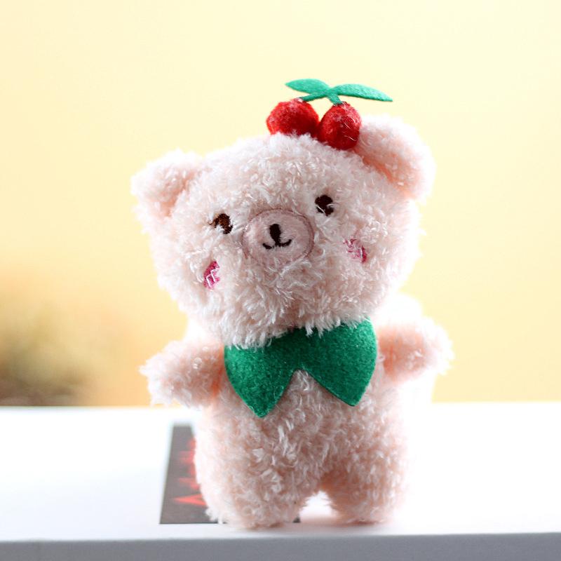 1Pcs Cute Little Bear Little Rabbit Plush Toy Cartoon Keychain Decorative Bag Pendant Children'S Gift