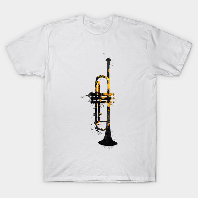 

Men Black Print T-shirt Trumpet Music Art #Trumpet No-Cut Transfer Paper Print Cotton Tshirt 4XL білий