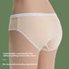 Women's Antibacterial Pure Cotton Breathable Mid-Waist Plus Size Cute Triangle Panties