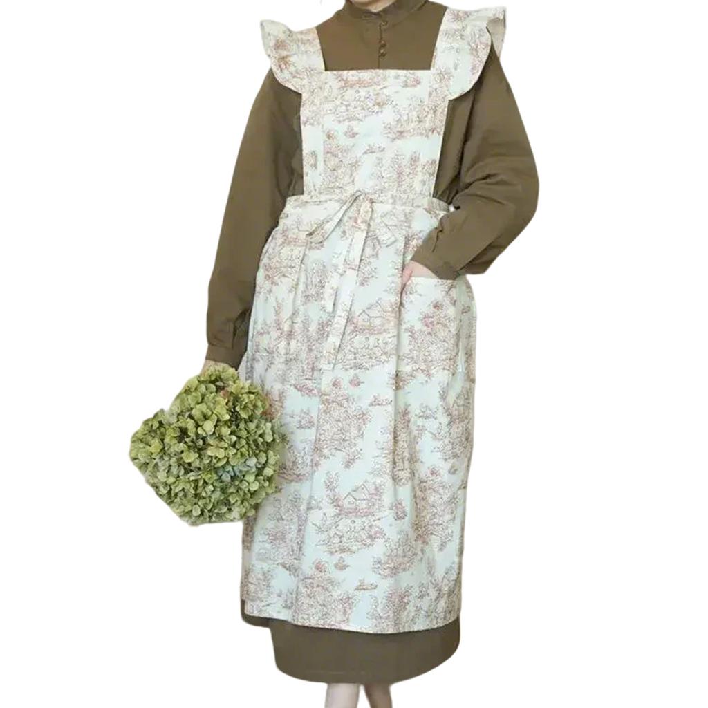 French Apron with Adjustable Waistband Cooking Apron for Home Cooks Chefs and Fashion Forward Individuals