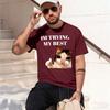 Thumbs Up Crying Im Trying My Best Funny Tee Casual Short Sve Tshirt Streetwear Harajuku Unisexs Clothes S 2026 New Model Shorts
