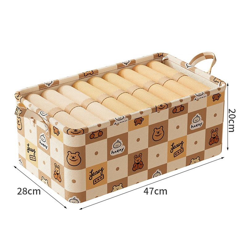 

Новый мультяшный медведь стальной каркас ящик для хранения одежды общежитие корзина для хранения одежды шкаф для хранения одежды ящик для хранения ткани A1