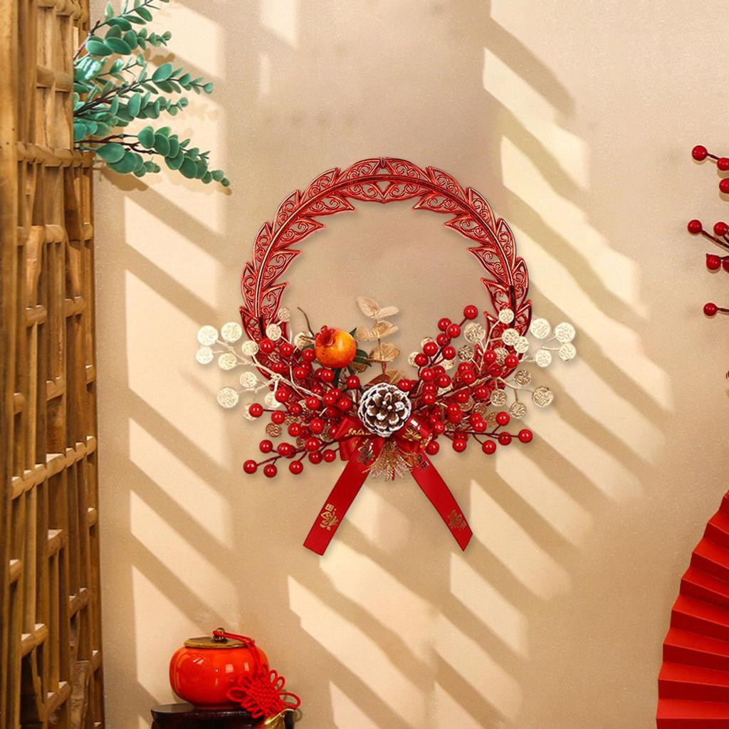 Chinese New Year Hanging Decoration 2025 Spring Festival Classic Elements Artificial Berries for Home Office Decor Versatile
