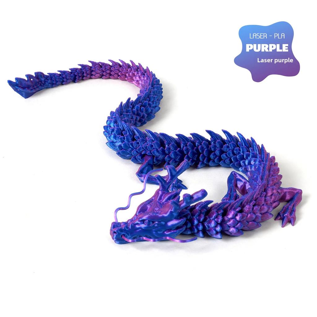 New 30cm 3D printed Chinese dragon Shenlong crafts ornamentsToy joint movable dragon Model Home Office Decoration Decor Gifts